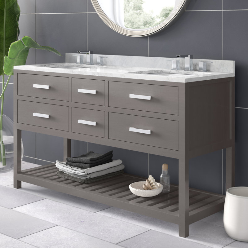 Marianna 60" Double Bathroom Vanity Set & Reviews AllModern